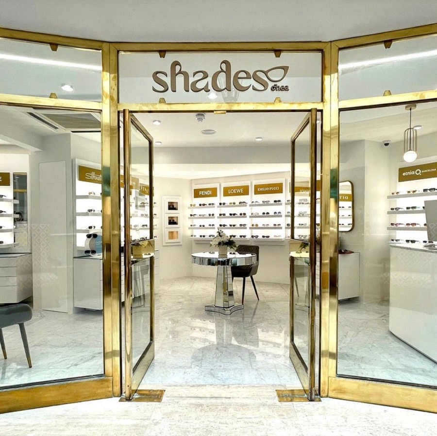 Shades by O'Hea boutique storefront at The Phoenicia, Valletta